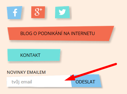 Přihlášení k odběru newsletteru